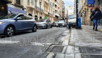 Obras en el centro de Albacete