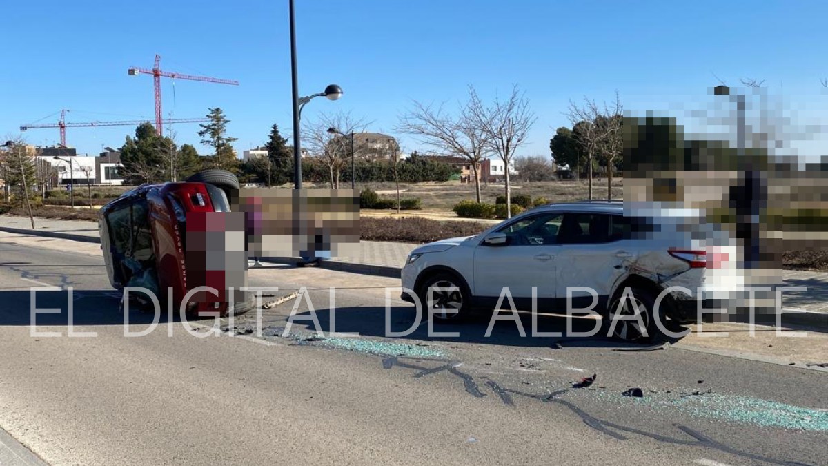 Imagen del accidente ocurrido en Albacete