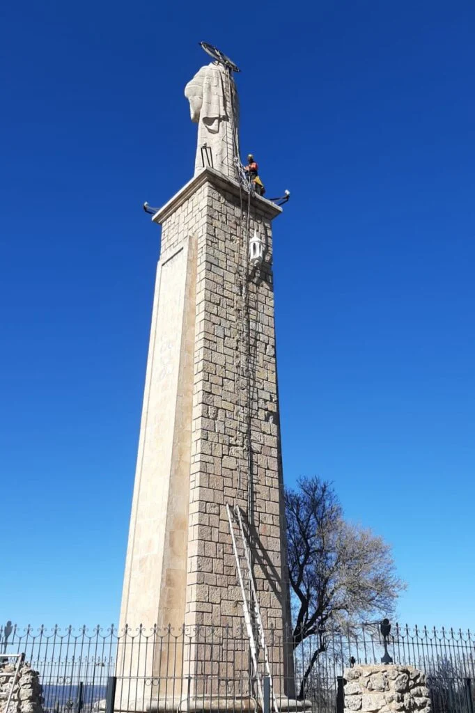 Denuncian actos vandálicos en el monumento del ‘Sagrado Corazón de Jesús’ de Cuenca / Imagen Ayuntamiento Cuenca