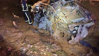 Accidente en Albacete - Foto de archivo