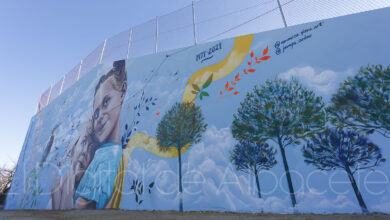 Arte y naturaleza se dan la mano en este gigantesco mural en Albacete