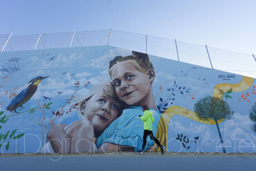 Arte y naturaleza se dan la mano en este gigantesco mural en Albacete