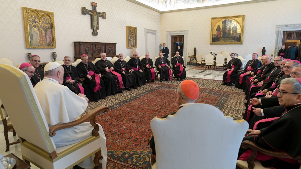 Visita del Obispo de Albacete, Ángel Fernández, al Papa Francisco / Imagen: Diócesis de Albacete