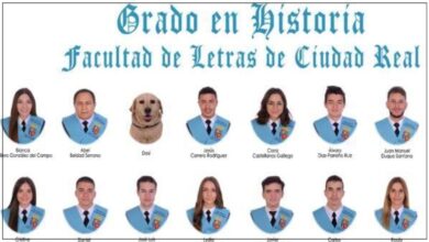 Abel Beldad y su perra guía son los héroes involuntarios de la última promoción de Historia en la UCLM