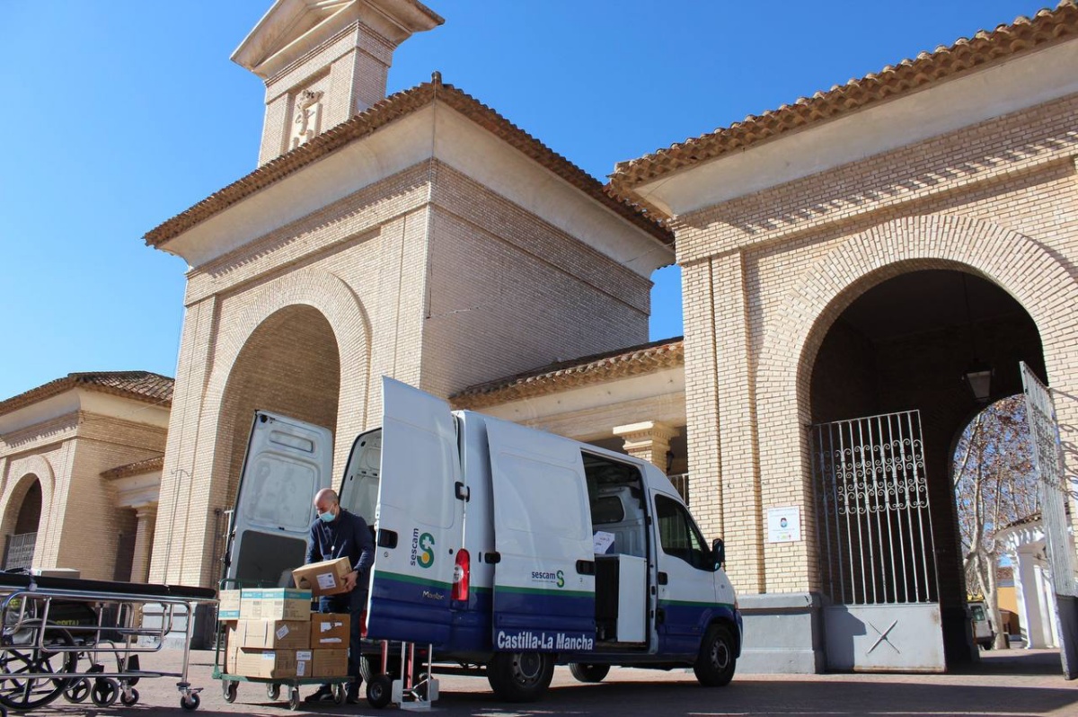 Punto de vacunación frente al COVID-19 en el Recinto Ferial de Albacete / Foto de archivo