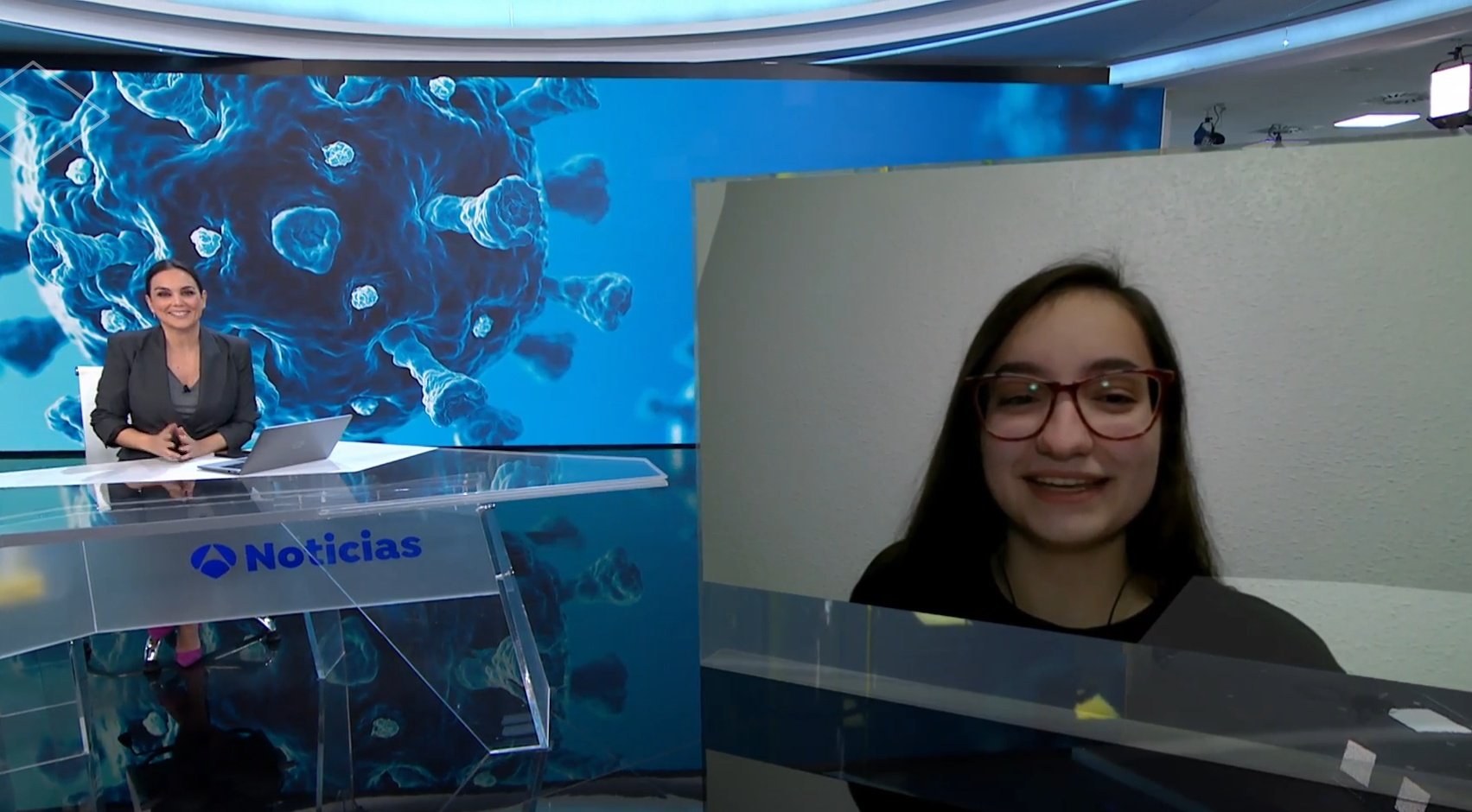 Verena García consultó con especialistas de Albacete sobre las secuelas del COVID persistente / Imagen: 'Antena 3 Noticias'