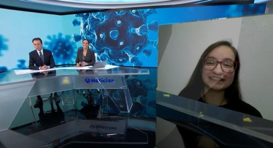 Verena García padece una tos persistente como secuela del COVID-19 / Imagen: 'Antena 3 Noticias'