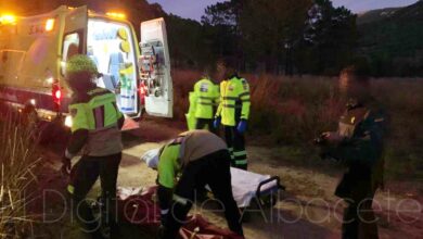 Rescate de la mujer herida en Riópar (Albacete)