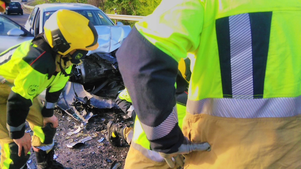 Foto de archivo de un accidente de tráfico en Castilla-La Mancha