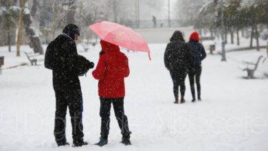 Filomena a su paso por Albacete