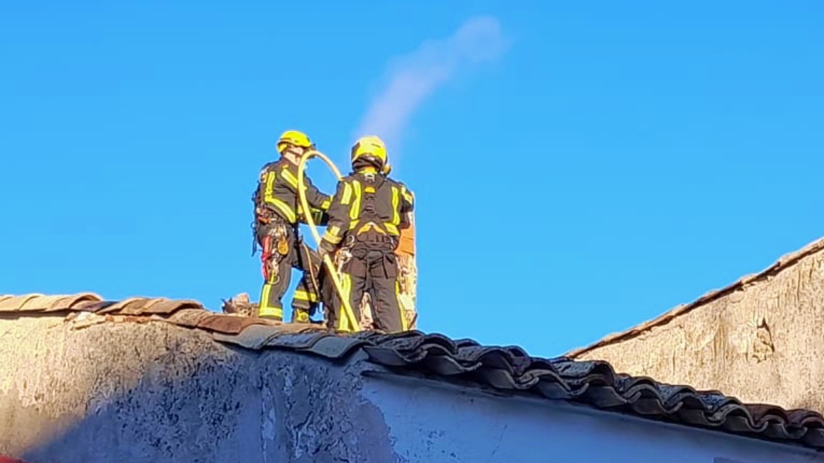 Incendio en Castilla-La Mancha - Foto de archivo