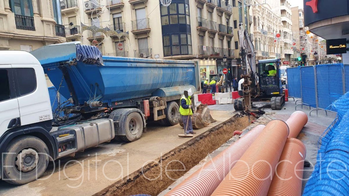 Avería debido a las obras del centro de Albacete