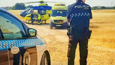 Helicóptero del SESCAM en Albacete