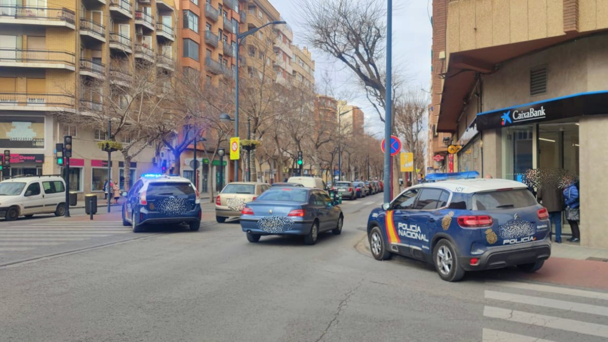 Intervención de la Policía Nacional en Albacete