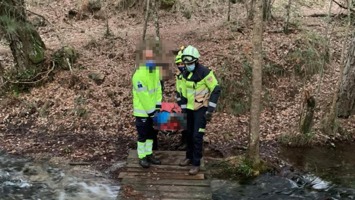 Rescate por los bomberos del SEPEI de Albacete