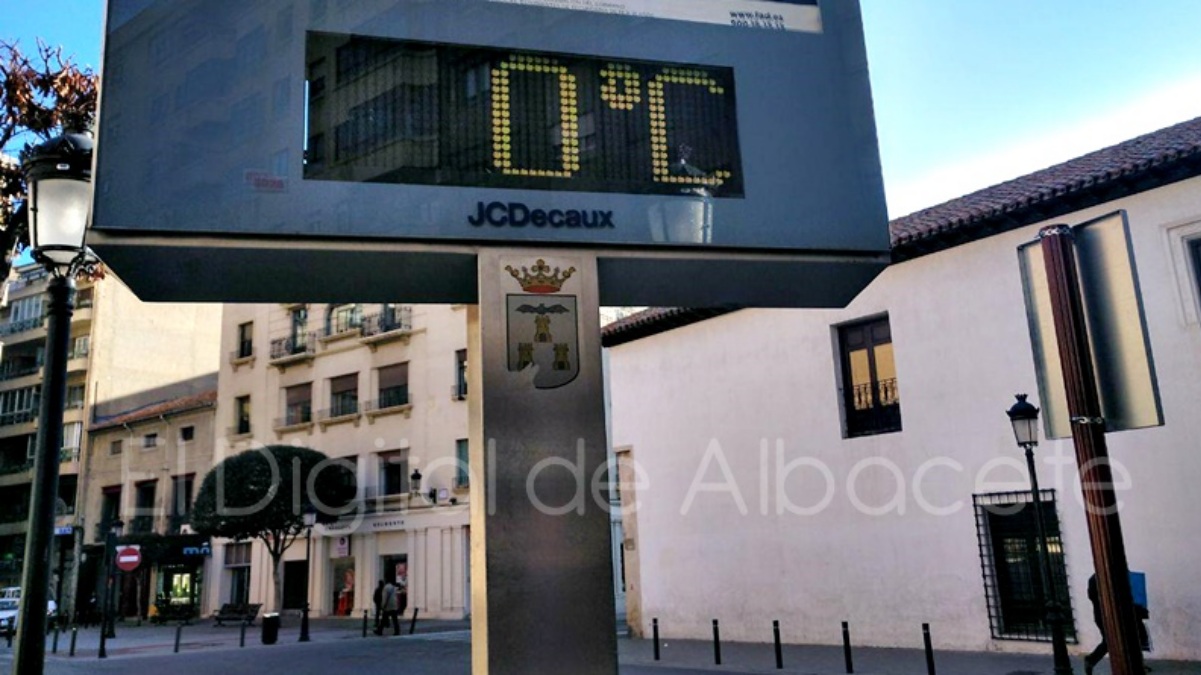 Termómetro a 0ºC en Albacete