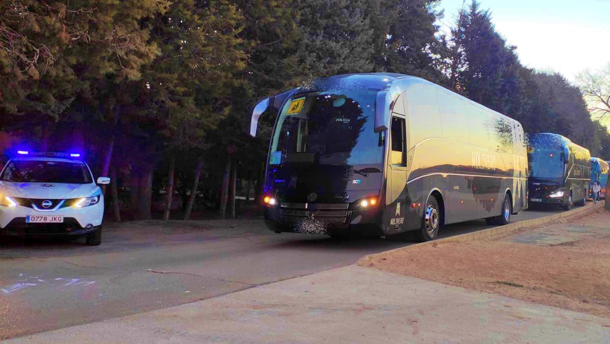 Controles de autobuses de transporte escolar en Albacete - Foto: Policía Local