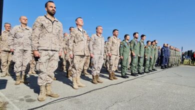 El contingente albaceteño del Ala-14 desplegado en Bulgaria / Imagen: Estado Mayor de la Defensa