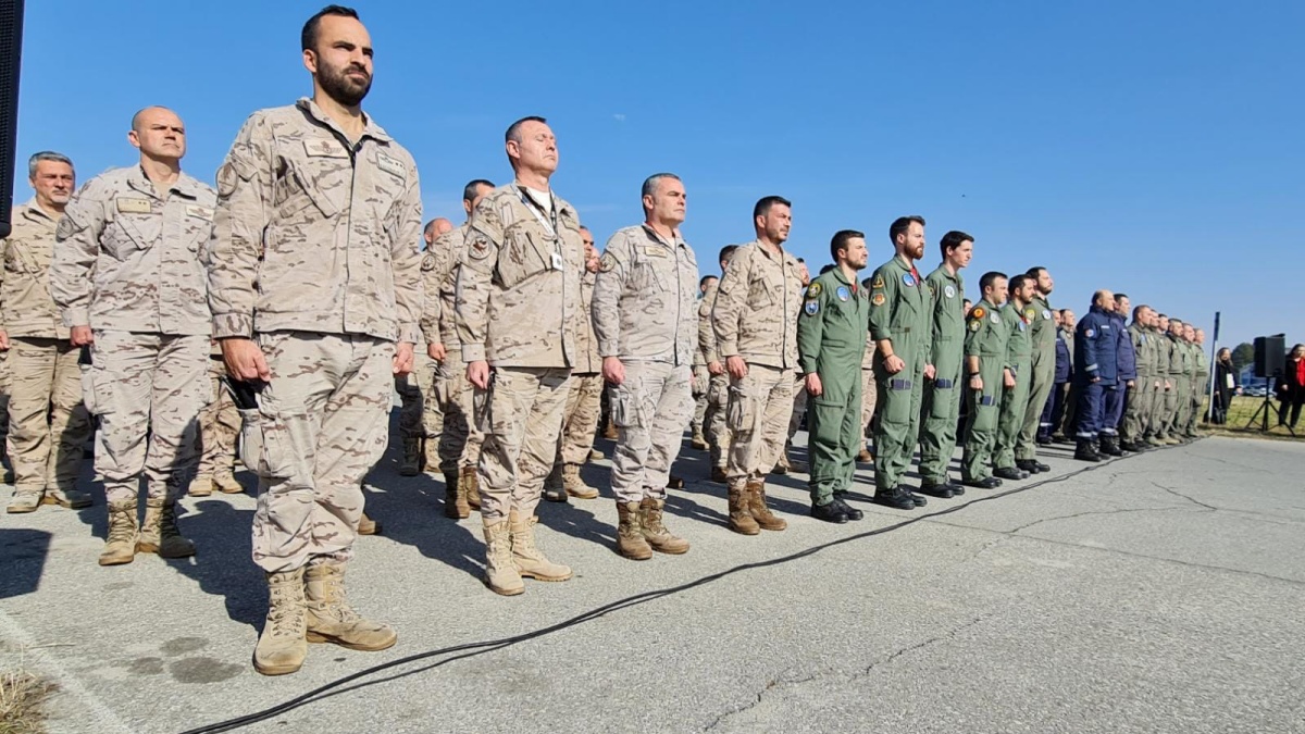 El contingente albaceteño del Ala-14 desplegado en Bulgaria / Imagen: Estado Mayor de la Defensa