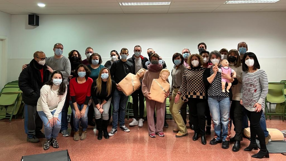 Una de las últimas actividades de Cardiocete en un instituto de Albacete / Imagen: Cardiocete