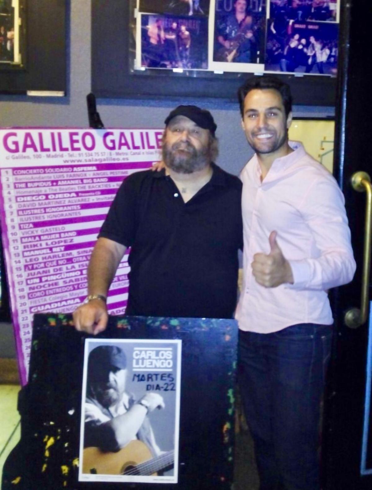 Carlos Luengo y su hijo Javier Luengo
