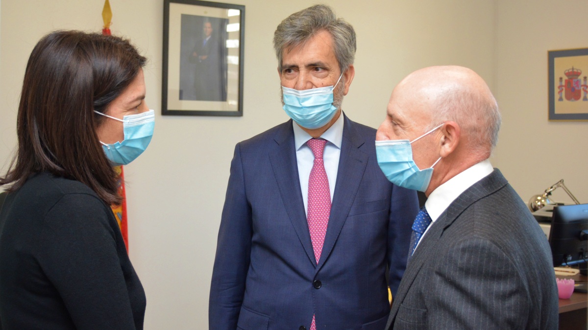 Llop, Lesmes y Rouco en la Ciudad de la Justicia de Albacete