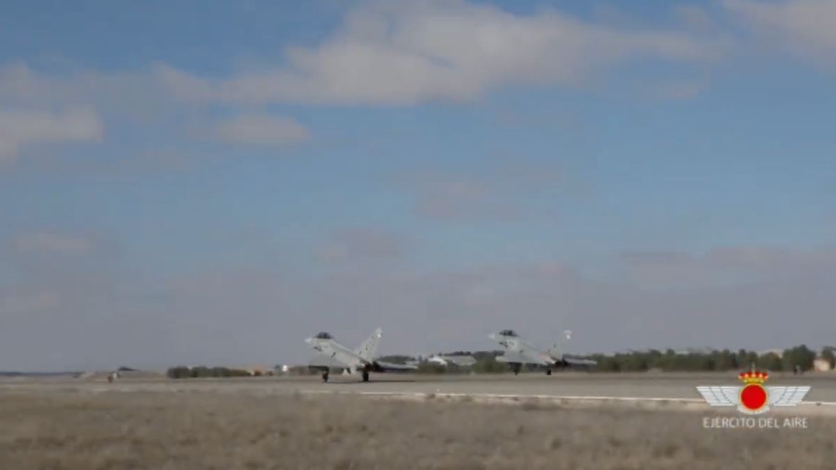 Eurofighter Ala-14, Base Aérea de Albacete / Imagen: Ejército del Aire