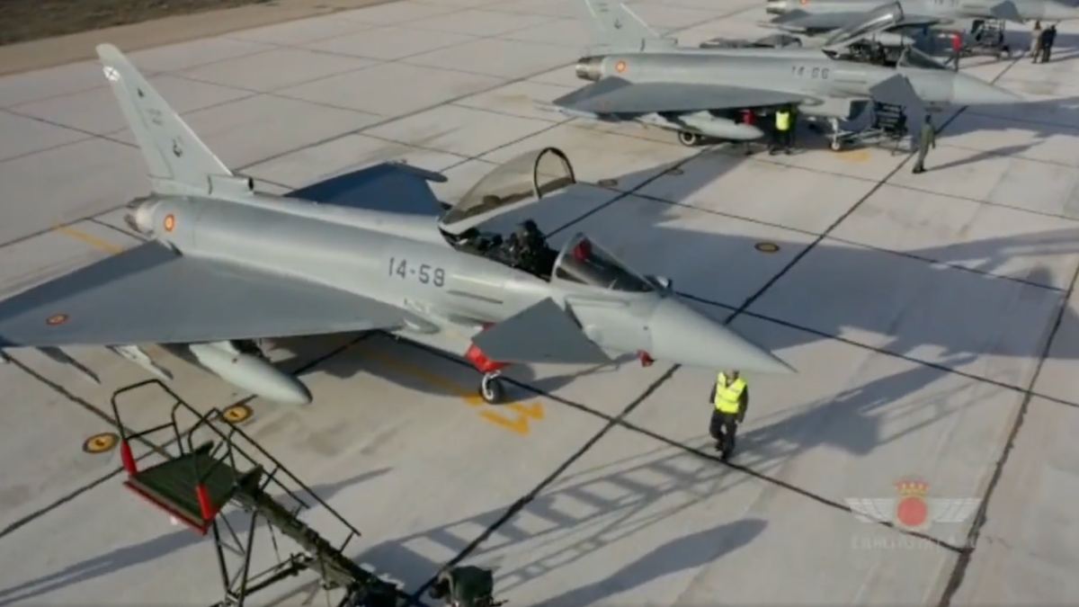Eurofighter Ala-14, Base Aérea de Albacete / Imagen: Ejército del Aire