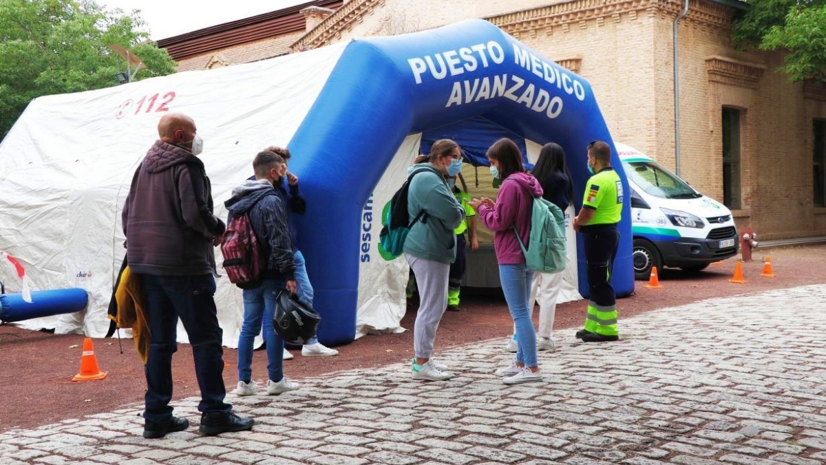 Punto móvil de vacunación en Castilla-La Mancha