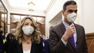 Yolanda Díaz y Pedro Sánchez