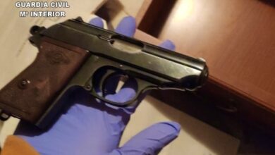 Arma incautada en Castilla-La Mancha