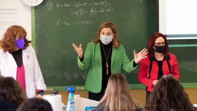 La Consejera de Educación en su visita a Albacete