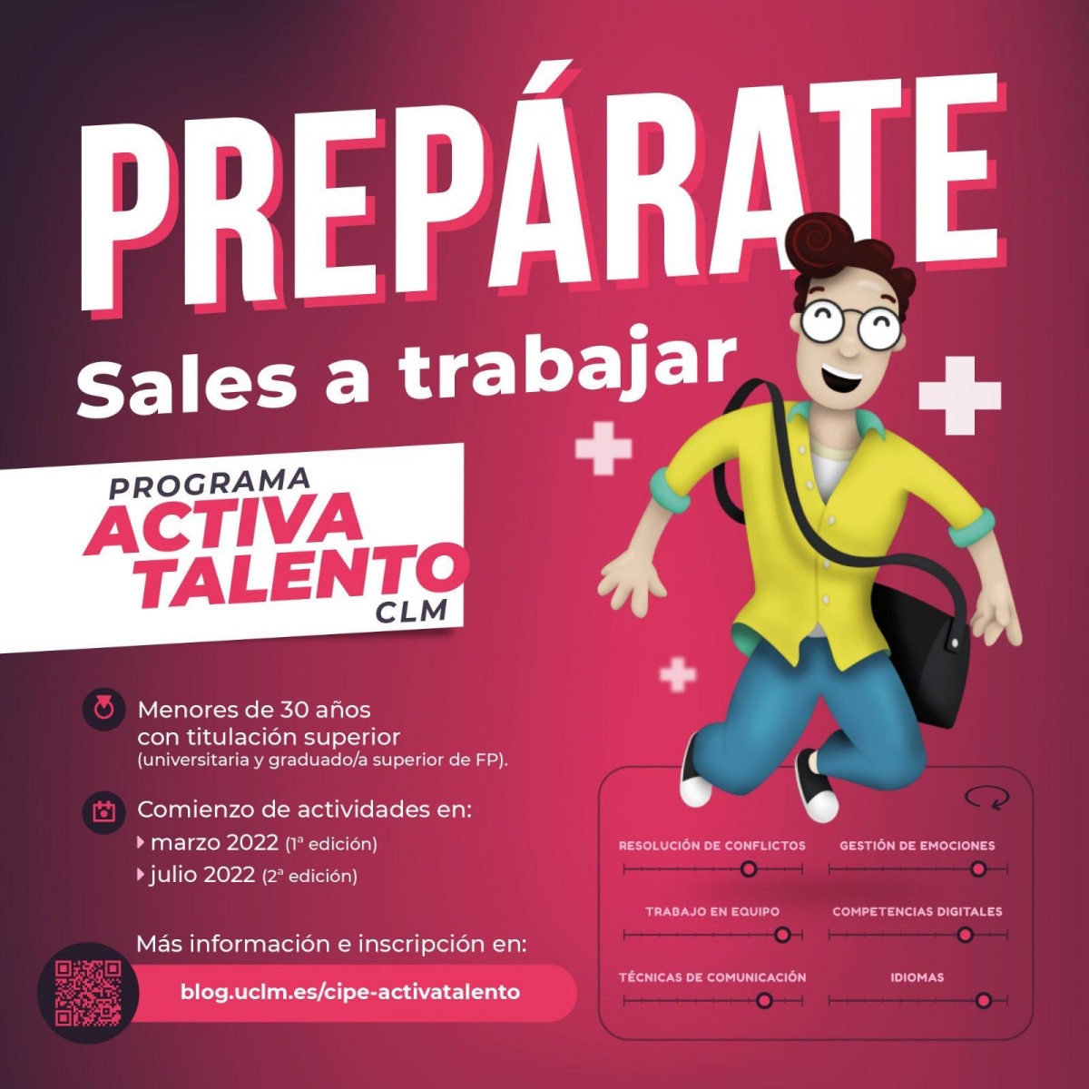 La UCLM lanza un nuevo programa gratuito para facilitar el acceso al empleo a jóvenes con titulación universitaria o FP de grado superior / Imagen: UCLM