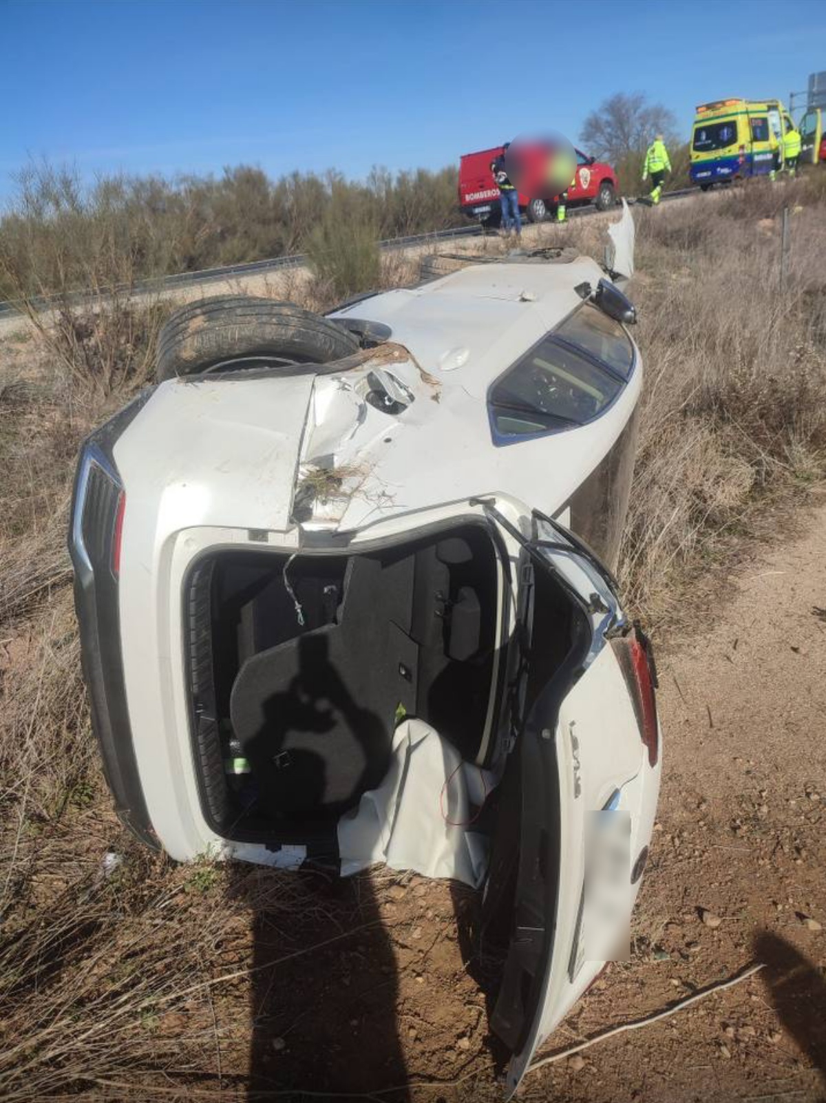 Accidente en la A-30 en Albacete / Imagen: Bomberos de Albacete