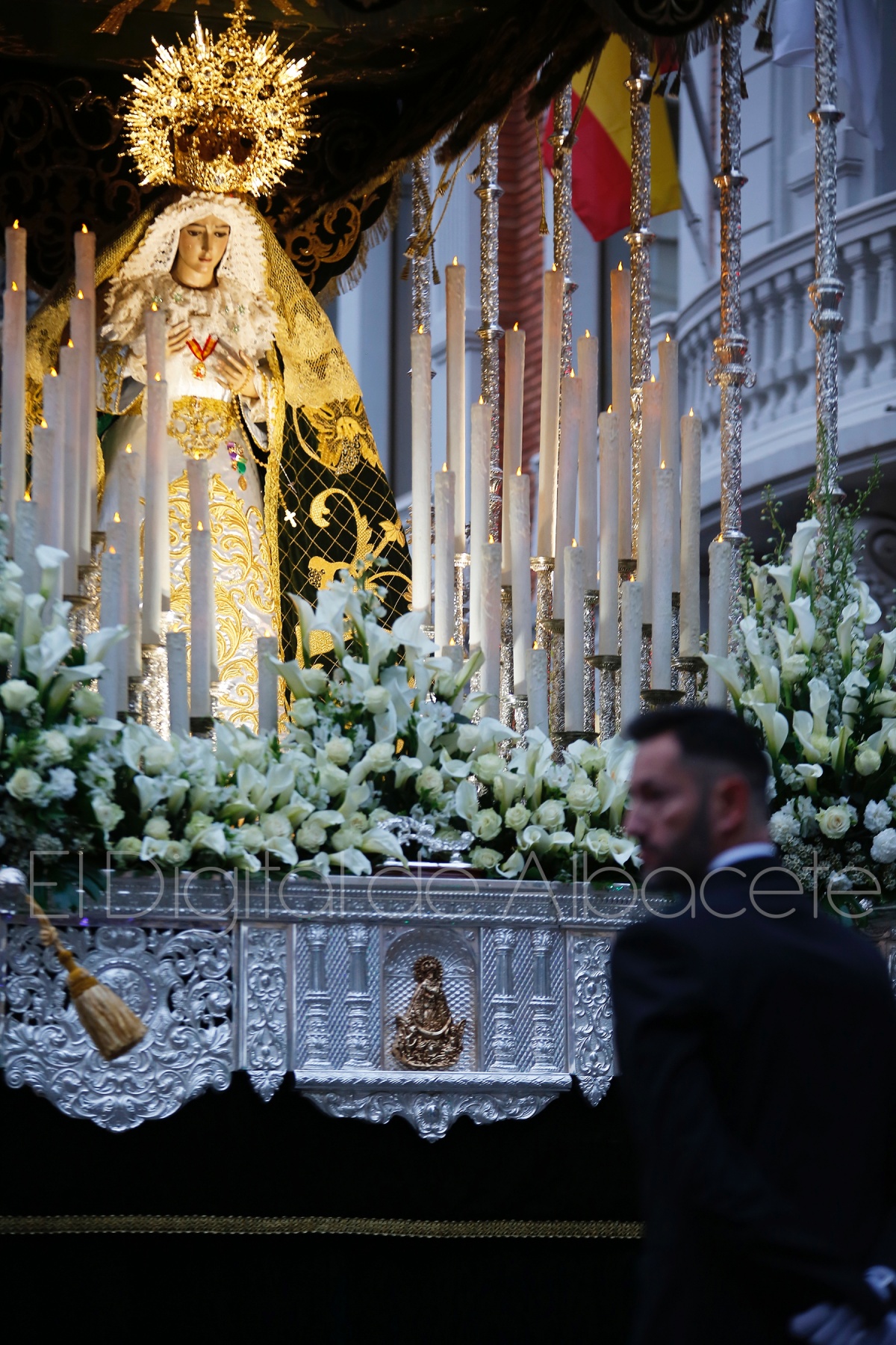 Medidas de prevención del COVID-19 entre los costaleros de la Semana Santa de Albacete / Imagen de archivo