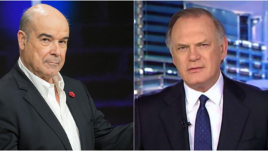 El albaceteño Pedro Piqueras, y el actor, Antonio Resines / Imagen: Telecinco y Europa Press