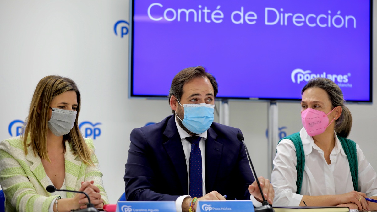 Reunión del Comité de Dirección del PP de Castilla-La Mancha, celebrada este martes y presidida por Paco Núñez