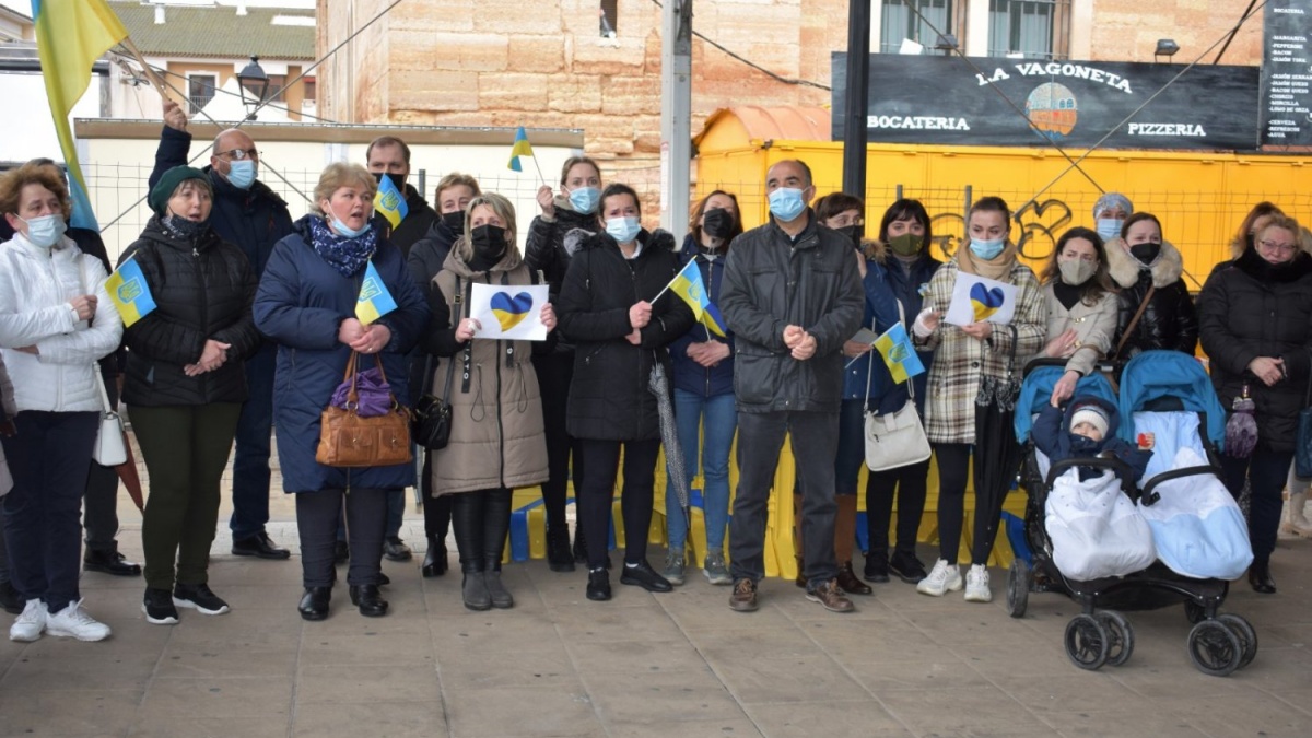 Medio centenar de personas piden desde este municipio de Albacete el fin del ataque a Ucrania