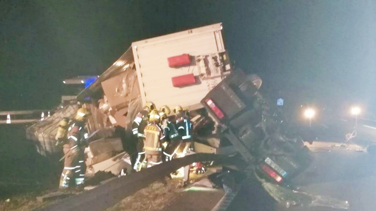 Accidente de camión en Castilla-La Mancha - Foto de archivo