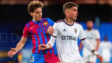Un lance del FC Barcelona - Albacete Balompié