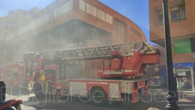 Incendio en pleno centro de Albacete
