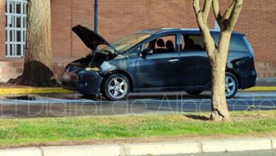 Coche incendiado en Albacete