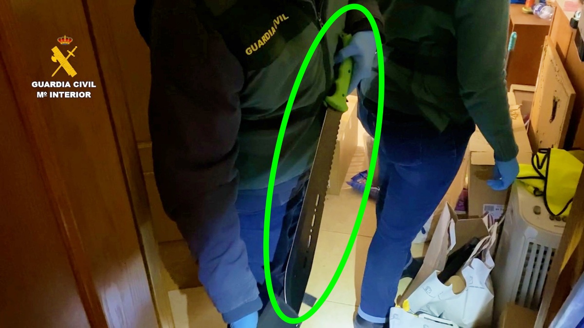 Machete incautado en Castilla-La Mancha