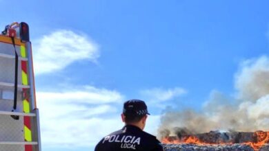 Foto de archivo de un incendio en Albacete