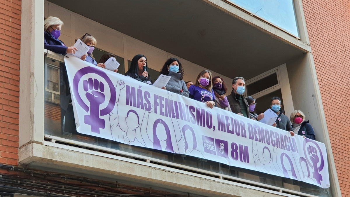 El PSOE de Albacete conmemora el 8M / Imagen: PSOE Albacete
