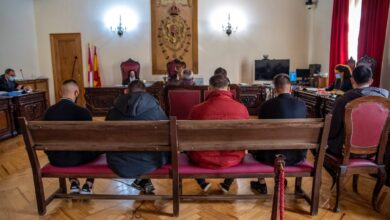 Los acusados, durante el juicio en Castilla-La Mancha