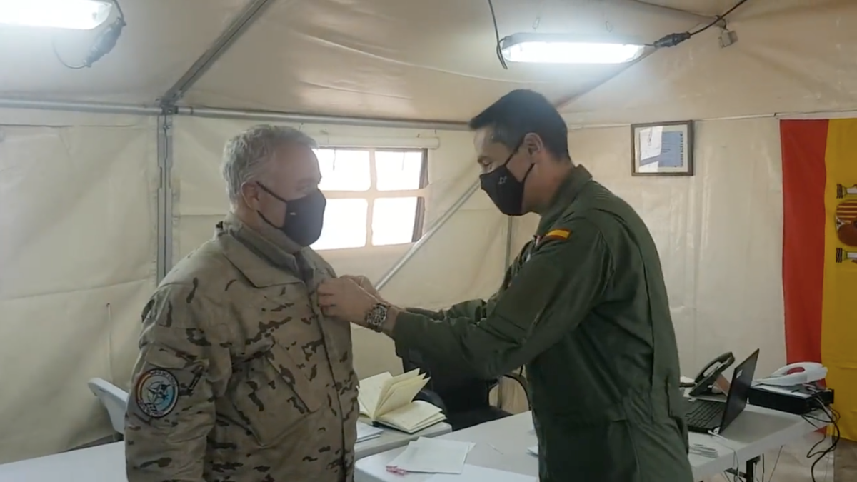 Ascenso del subteniente Francisco Ferreras Llamazares del Ala-14 (Albacete) / Imagen: Ejército del Aire