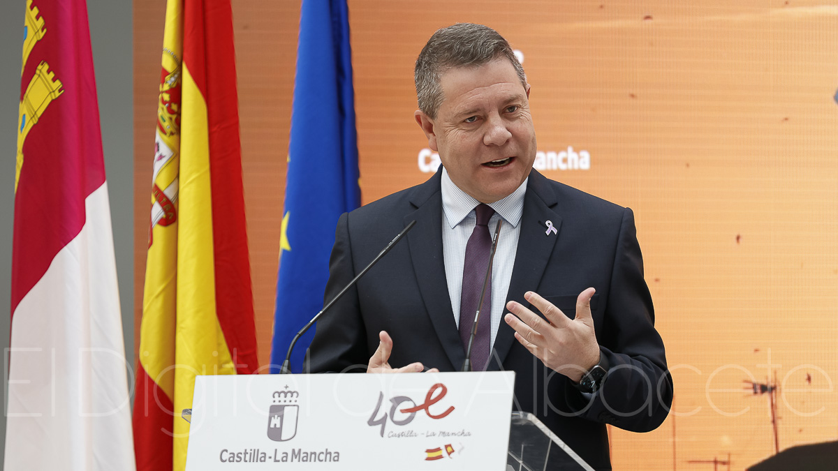 El presidente de Castilla-La Mancha en Tarazona / Fotos: Ángel Chacón