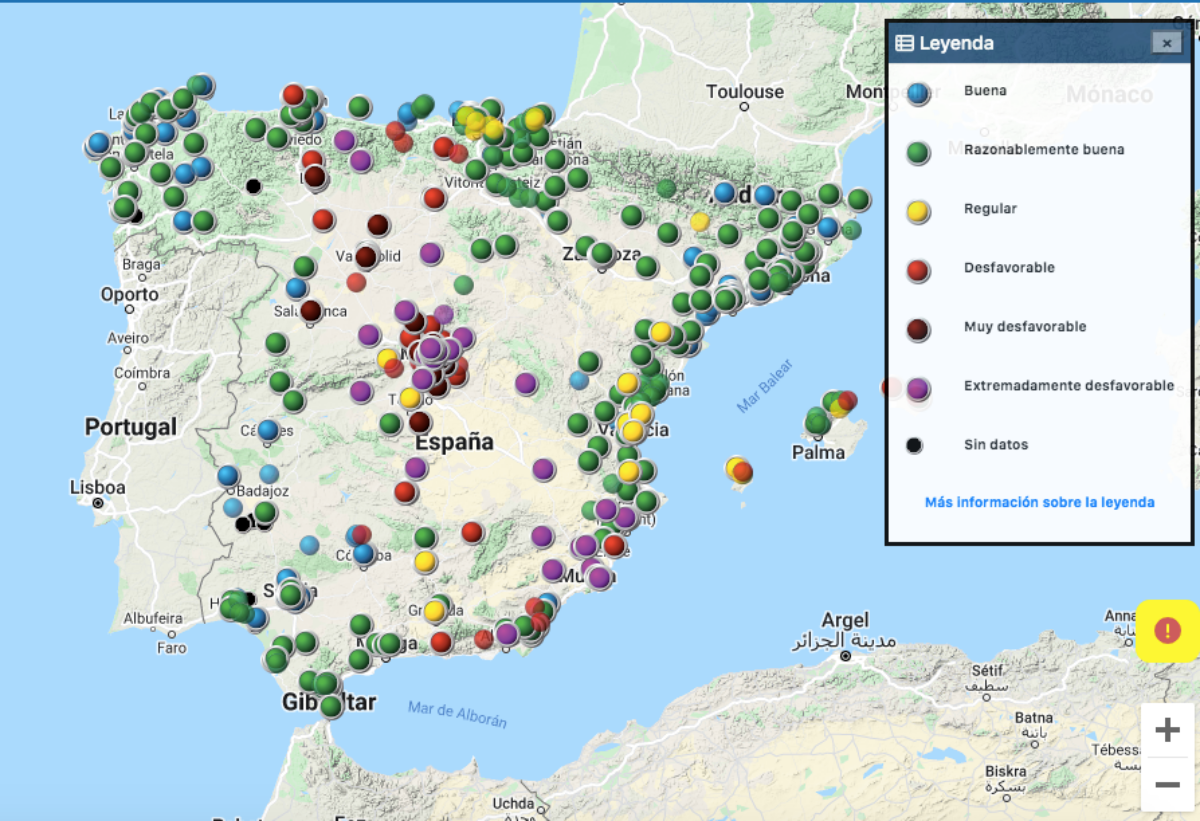 Índice de la Calidad del Aire en Albacete / Imagen: Índice Nacional de la Calidad del Aire