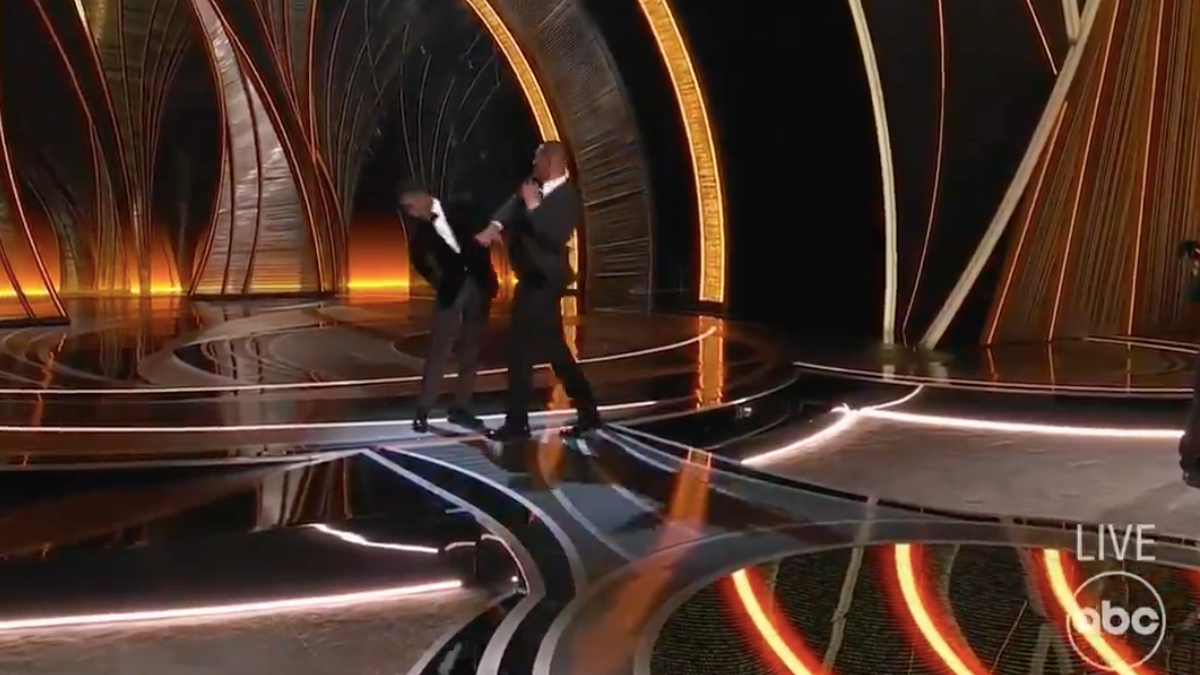El tenso momento protagonizado por Will Smith en la gala de los Oscar / Imagen: ABC